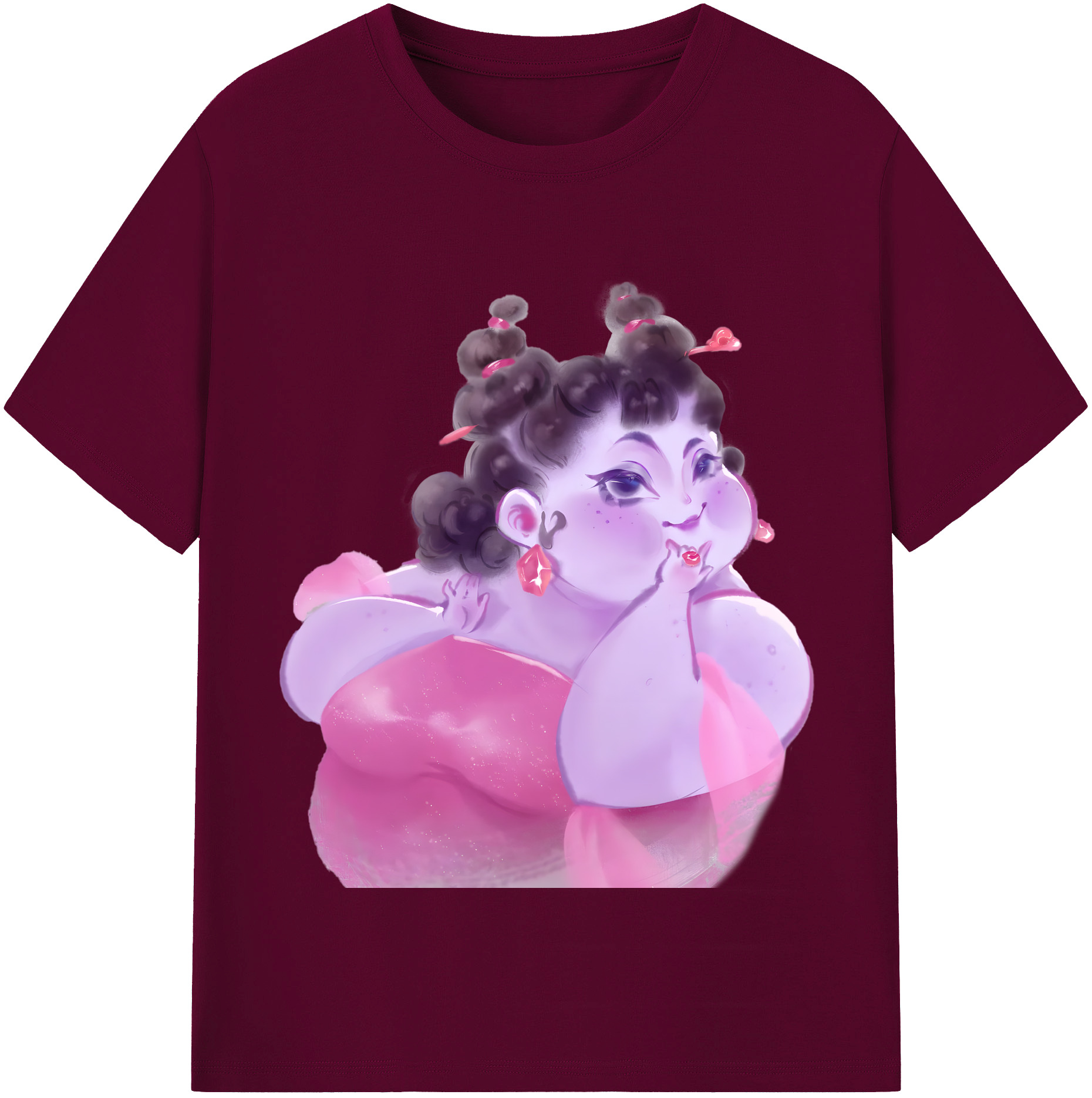 （画像用） Ne Zha 2 ナタ 魔童の大暴れ レディースカジュアルプリントTシャツ（綿100％）